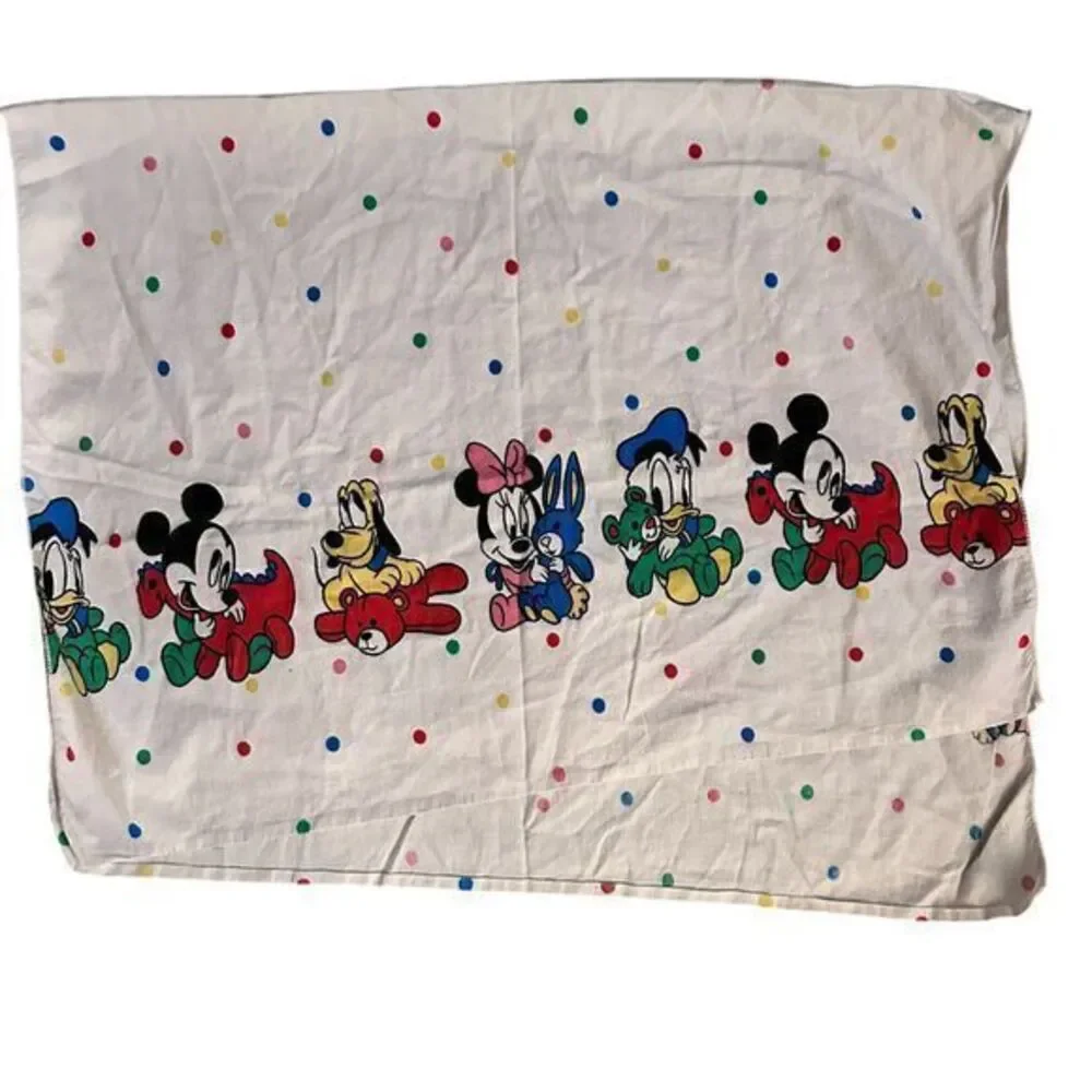 Disney Babies Vintage 80s Flannel Baby Receiving Crib Blanket – 38